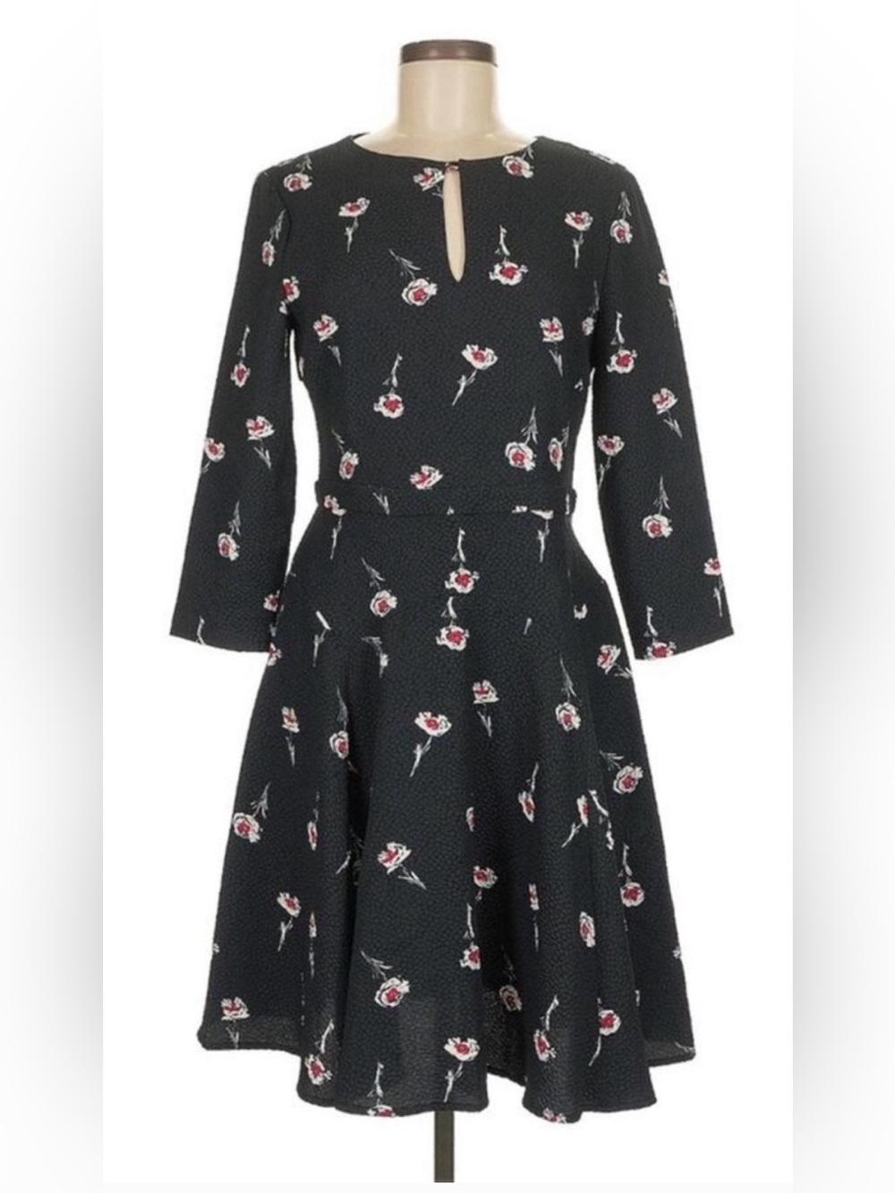 Armani Jeans Black Fit and Flare Dress